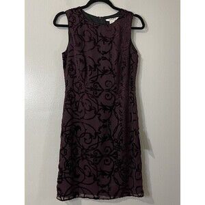 Vintage RAMPAGE Y2K Velvet Sleeveless Maxi Dress Size 5 Small Burgundy NWT 90s